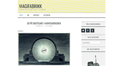 Desktop Screenshot of magifabrikk.no